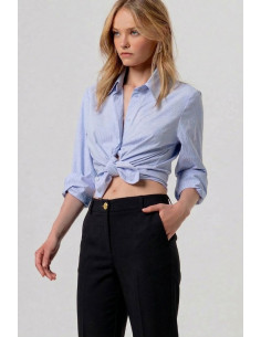 Fracomina pantalone flare a palazzo fy26sv3036w83601 [738d7c8b] 2