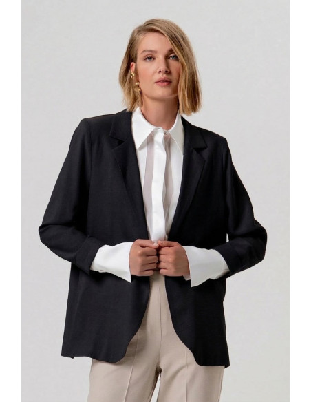 Fracomina blazer aperto regular in raso di viscosa fy26sj3012w83601 [fb9a04a6]