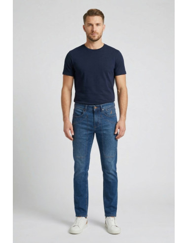 Jeckerson jeans con toppe in denim skinny fit James pe26juppa100james-d143 [87fa68a5]