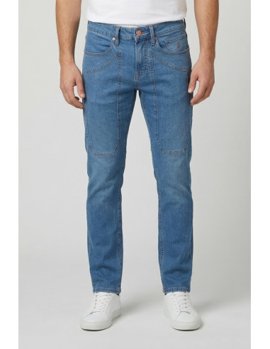 Jeckerson jeans con toppe in denim skinny fit James pe26juppa100james-d144 [40cfd521]