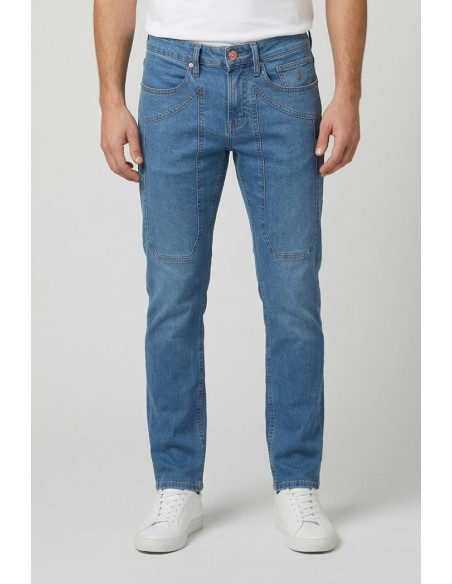 Jeckerson jeans con toppe in denim skinny fit James pe26juppa100james-d144 [40cfd521]