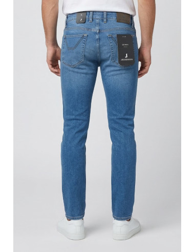 Jeckerson jeans con toppe in denim skinny fit James pe26juppa100james-d144 [99e9962c]