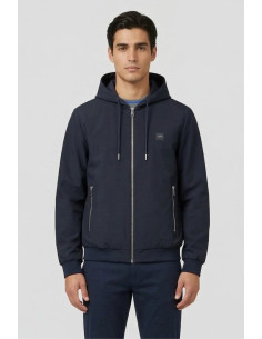 Antony Morato bomber regular con cappuccio in nylon Dobby mmco00975-fa600308 [dd9648fa]