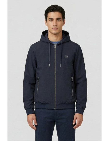 Antony Morato bomber regular con cappuccio in nylon Dobby mmco00975-fa600308 [dd9648fa]