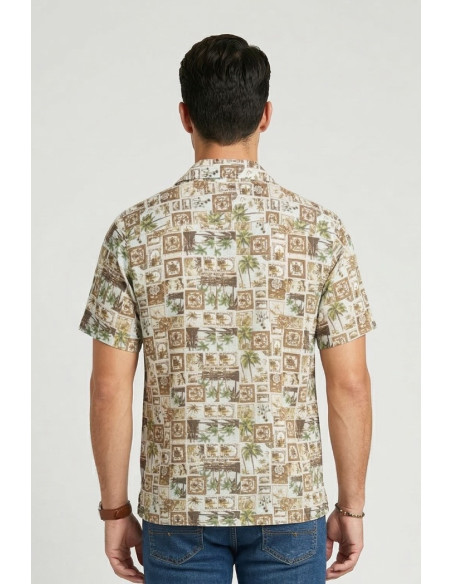 Urban Ring camicia a fantasia in viscosa UR1130012 [bb001a17]