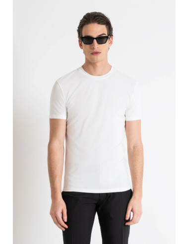 Antony Morato t-shirt super slim fit con stampa logo mmks02324-fa120031 [3a450dd3]