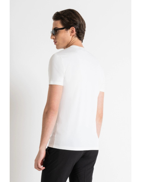Antony Morato t-shirt super slim fit con stampa logo mmks02324-fa120031 [e3634ede]