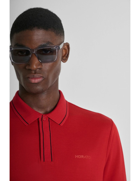 Antony Morato polo regular in piquet di cotone con logo mmks02609-fa100083 [05ff547d]