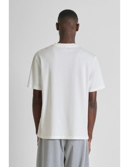 Antony Morato t-shirt relaxed fit con logo gommato mmks02612-fa100258 [44a31285]