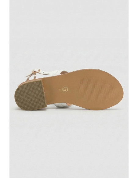 Gold & Gold sandalo allacciato con gioiello GL827 [e2f3def4]