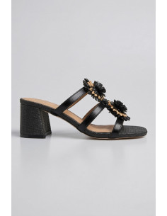 Gold & Gold sandalo con dettagli floreali GK230 [8dbfea1c]