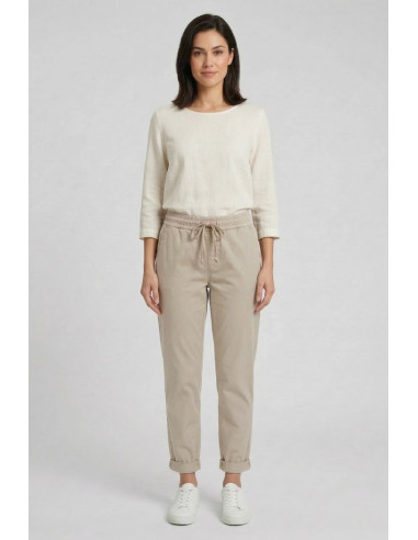 Fresh Flower pantalaccio in raso di cotone stretch FD700 [f8c7e3a3]