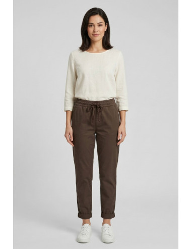 Fresh Flower pantalaccio in raso di cotone stretch FD700 [8513e941]