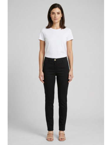 Markup pantalone straight bengalina in misto viscosa MW15111 [bab744e4]