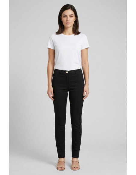 Markup pantalone straight bengalina in misto viscosa MW15111 [bab744e4]