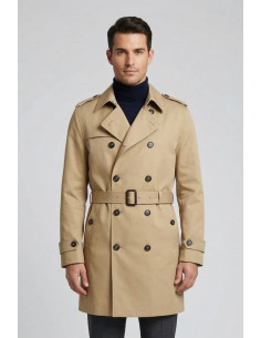 Markup trench doppiopetto in misto cotone MK1940027 [ab4d6b30]