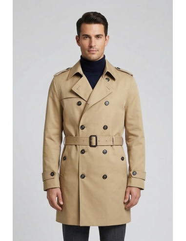Markup trench doppiopetto in misto cotone MK1940027 [ab4d6b30]