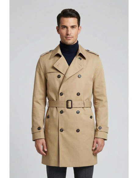Markup trench doppiopetto in misto cotone MK1940027 [ab4d6b30]