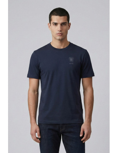 Blauer t-shirt girocollo Eutaw 26sbluh02302-007439 [115b80a9]