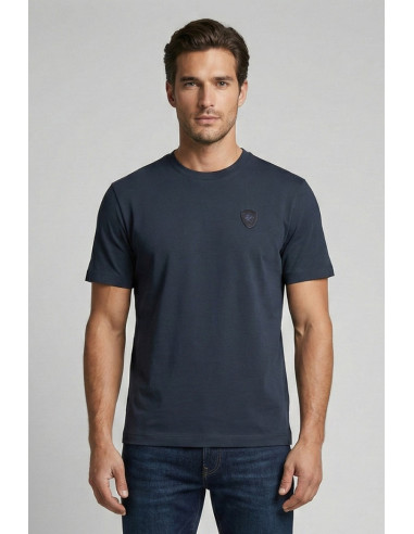Blauer t-shirt girocollo Athens 26sbluh02306-007440 [797958e8]
