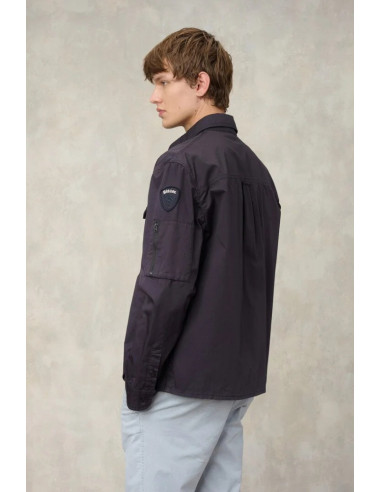 Blauer camicia multitasche Lambert 26sblus04360-007499 [d4bddd0f]