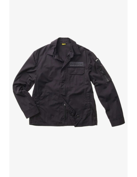 Blauer camicia multitasche Lambert 26sblus04360-007499 [66f05b15]