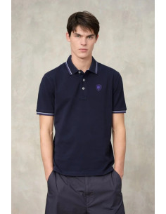 Blauer polo doppia riga Agassiz 26sblut02293-006801 [7596b619]