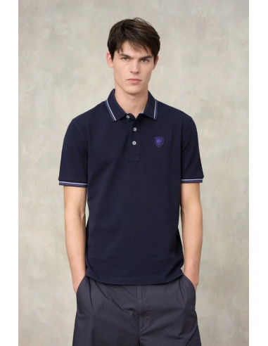 Blauer polo doppia riga Agassiz 26sblut02293-006801 [7596b619]