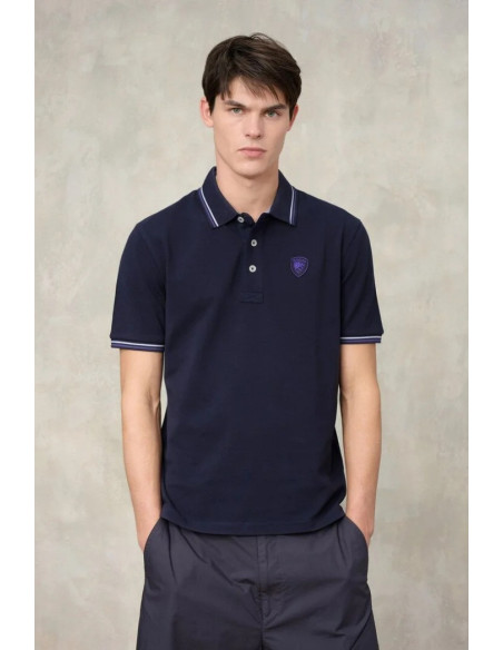 Blauer polo doppia riga Agassiz 26sblut02293-006801 [7596b619]