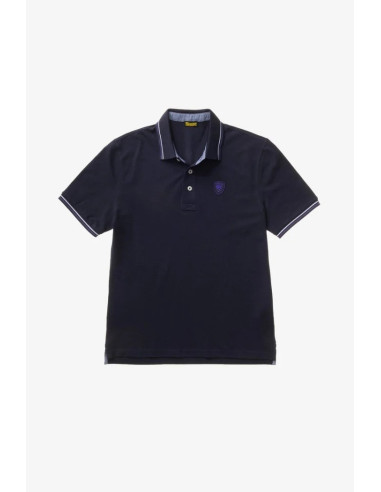 Blauer polo doppia riga Agassiz 26sblut02293-006801 [1efd730e]