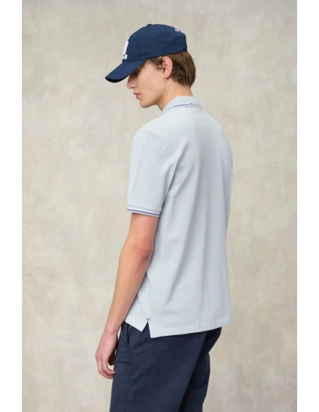 Blauer polo doppia riga Agassiz 26sblut02293-006801 [a4e285c7]