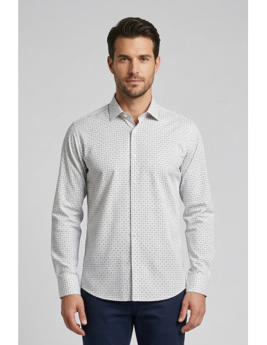 Markup camicia a fantasia no iron MK1930020 [0e5ed83b]