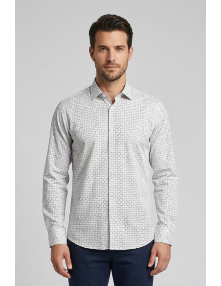 Markup camicia a fantasia no iron MK1930020 [0e5ed83b]