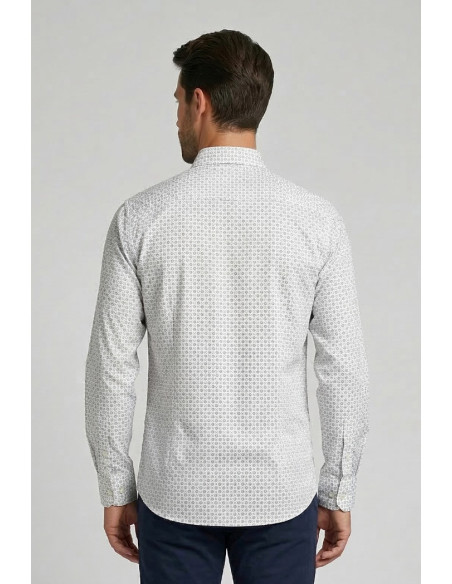Markup camicia a fantasia no iron MK1930020 [d7789b36]