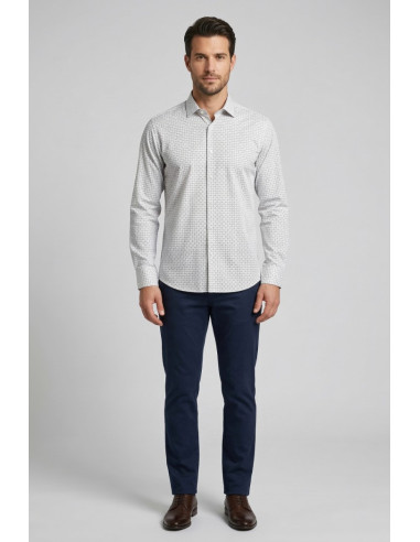 Markup camicia a fantasia no iron MK1930020 [60655a32]