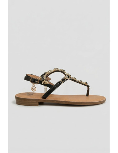 Gold & Gold sandalo infradito con gioielli GL782 [d625cb8c]