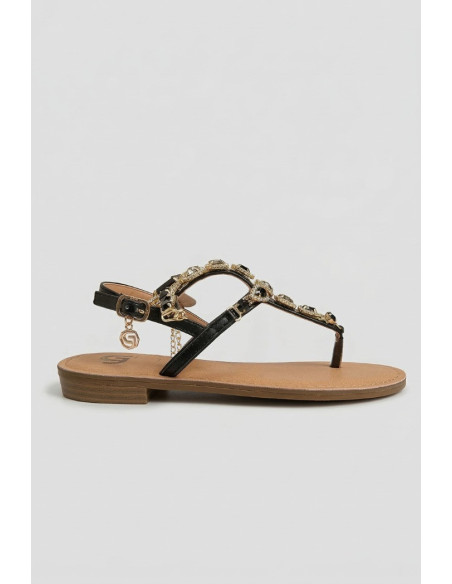 Gold & Gold sandalo infradito con gioielli GL782 [d625cb8c]