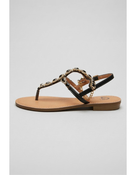 Gold & Gold sandalo infradito con gioielli GL782 [0f038881]