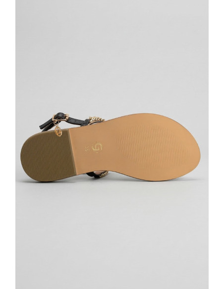 Gold & Gold sandalo infradito con gioielli GL782 [0a53cf9f]