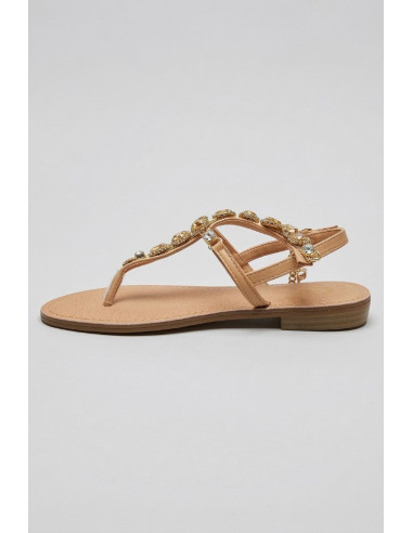 Gold & Gold sandalo infradito con gioielli GL782 [5d166445]