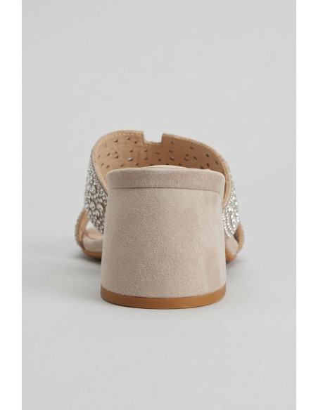 Gold & Gold ciabatta strass con tacco GU355 [fae629ea]
