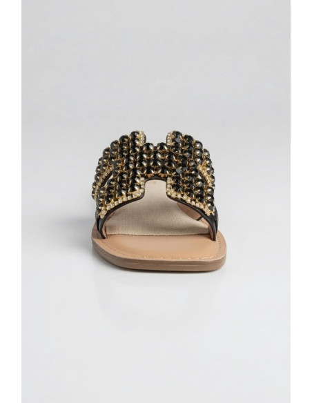 Gold & Gold ciabatta con strass GL783 [d03c91c4]