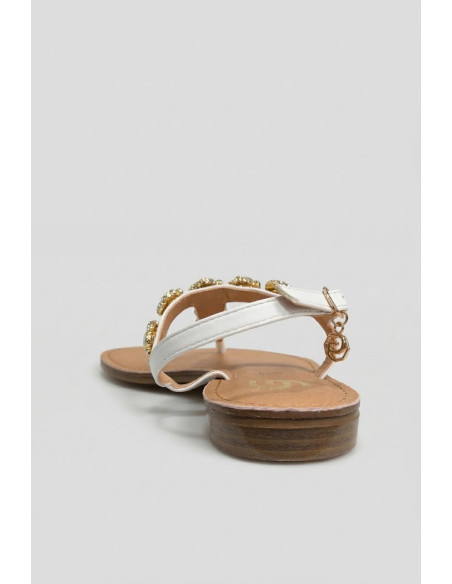 Gold & Gold sandalo infradito con dettaglio gioiello GL787 [8663464d]