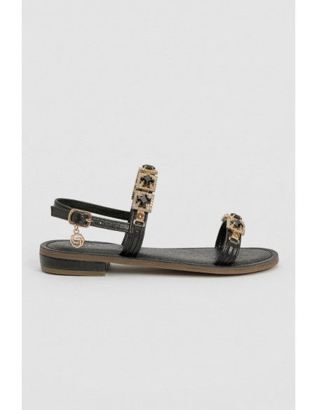 Gold & Gold sandalo con dettaglio gioiello GL823 [36106be0]
