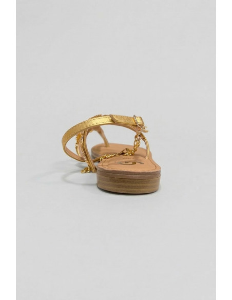 Gold & Gold sandalo infradito con dettaglio gioiello GL835 [dce31b8e]