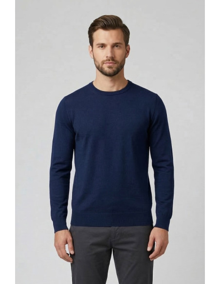 Urban Ring maglia girocollo in misto lino e cotone UR1100030 [929bfd59]