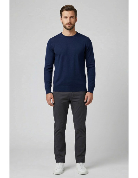 Urban Ring maglia girocollo in misto lino e cotone UR1100030 [fca07f50]