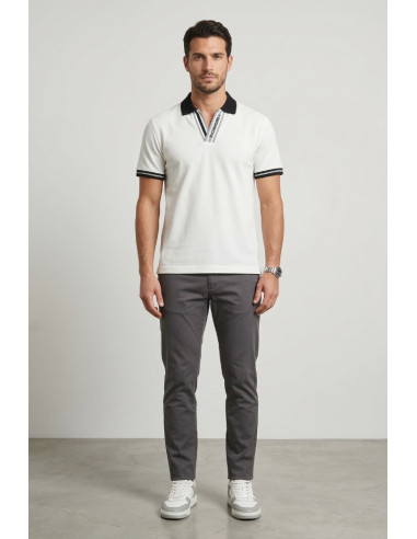 John Richmond polo in piquet di cotone Moyim ump26013po [1d538657]