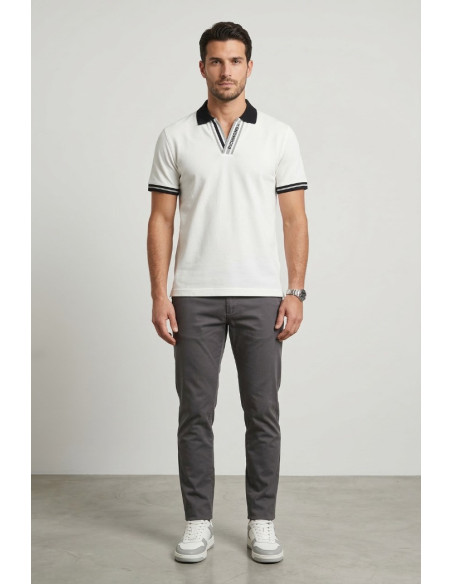 John Richmond polo in piquet di cotone Moyim ump26013po [1d538657]