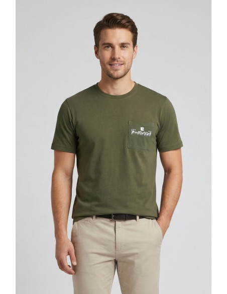 Urban Ring t-shirt in cotone con stampe e taschino UR1110024 [f0dba7cd]